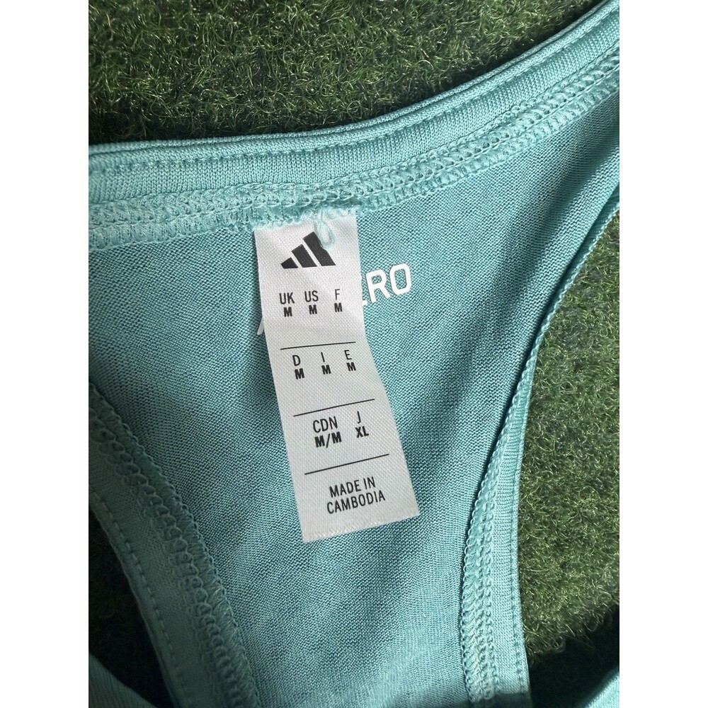 Sz M adidas Adizero Archive Running Singlet Teal JV9307 Men’s - Picture 5 of 5